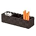 Honey-Can-Do OFC-03712 Three Section Woven Drawer Organizer, 11.75 by 3.9 by 3-Inch, Espresso Brown