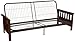Berkeley Mission-style Futon Sofa Sleeper Bed Frame, Queen-size, Walnut Arm Finish