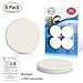 Wall Door Stop Bumper - Wall Door Stopper Door Knob Bumper Foam - White Soft Door Handle Stopper 8 Pack - Wall Mounted Door Stop - Self Adhesive Door Stop Rubber Support Pads - Door Protector Wall Pad