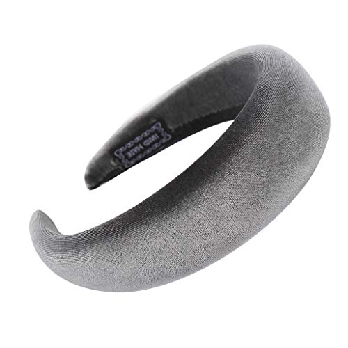 image for QueenMM Solid Fashion Hairband Women's Girls' Sponge Velvet Candy Colo