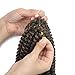 4 Packs Spring Twist Braiding Hair Crochet Hair Braids Bomb Spring Twist Crochet Hair Ombre Mix Colors Fluffy Twist Hair Jamaican Bounce 8 Inch 110G Synthetic Hair Extensions(1B/27#)