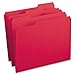 Smead File Folder, Reinforced 1/3-Cut Tab, Letter Size, Red, 100 per Box (12734)