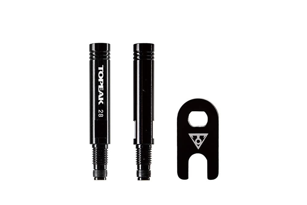 Photo 1 of Topeak Valve Extender Set - 28mm, Pair, Black (28mm Extension)