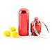 Mini Waterproof Aluminum Pill Container Cache Drug Box with Keychain - Colorful Outdoor Camping Travel Traveling Portable Pill Capsule/Match Case Bottle (15Pc Mini Size, Random Colors)