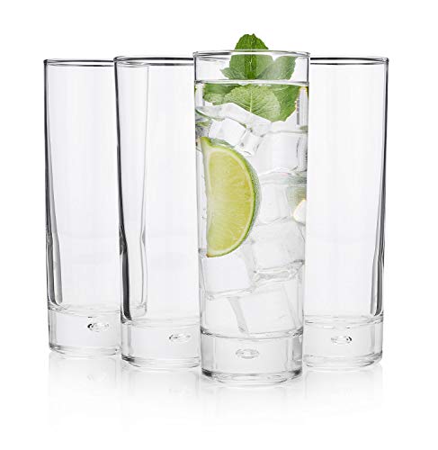 The Best"New York Long Drink" Highball Glass, (Cocktail Party Set of 4)