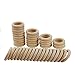 PRALB 60PCS DIY Natural Wood Rings Unfinished Wood for DIY Pendant Connectors Jewelry Making, 2.2
