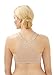 Glamorise Full Figure Plus Size Front-Closure Cotton T-Back Comfort Bra Wirefree #1908 Café