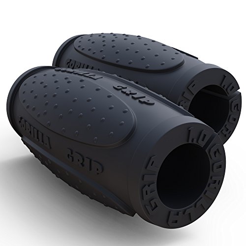 Thick bar grips 1.0 turns barbell, dumbbell, and kettle…