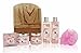 Spa Gift Basket with Lovely Pomegranate Fragrance, Best Christmas, Birthday, Wedding, Anniversary Gift for Women, Friends & Girls, Bath Set Includes Shower Gel, Bubble Bath, Bath Bombs and More