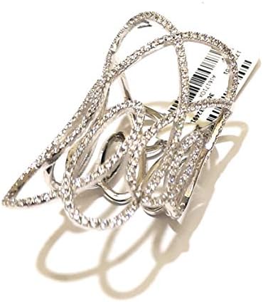 APM Monaco Ring in Rhodium-Plated Silver and Cubic Zirconia