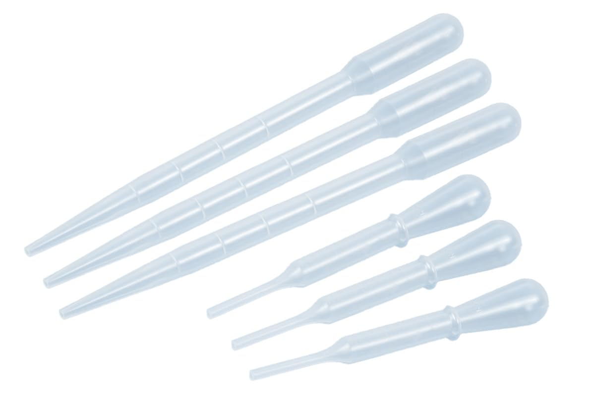 Tamiya Pack of 6 Pipettes For Measuring Paint Mixes (10 ml & 40 ml)