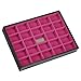 Stackers Black & Fuchsia Pink Classic 25 Section jewelry box