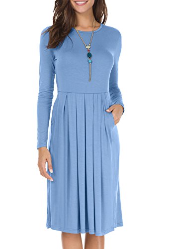 sachin and babi light blue dress Anne Marie - Blue Pastel Midi Dress, Long Sleeves - made fresh | Shop  Frazer Living Athleisure Clothing