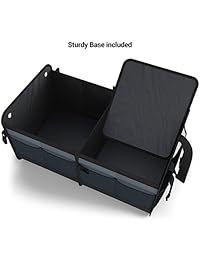 Organizador para maletero de coche de Fortem: almacenamiento de carga plegable y resistente, correas y tiras inferiores antideslizantes para evitar que se deslice, 100  impermeable, toallas de microfibra