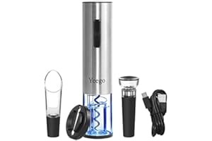 Wine Chiller Electric,Yeego Wine Chillers Bucket for 750ml Red & White Wine or Some Champagne,Stainless Steel Single Bottle Iceless Wine Cooler,Kitchen Bar RV Wine Accessory,Gift for Wine Lovers