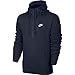 Nike Mens Sportswear Half Zip Club Fleece Hooded Sweatshirt