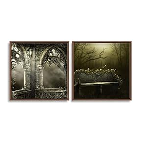 Framed Dreamscape Home Artwork for Living Room Bedroom x2 Panels