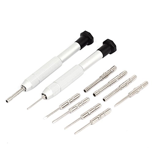 Click Here to See More Images uxcell Repair Tool Kits Screwdriver Set 12pcs for Glasses Watch Clock Jewelry
