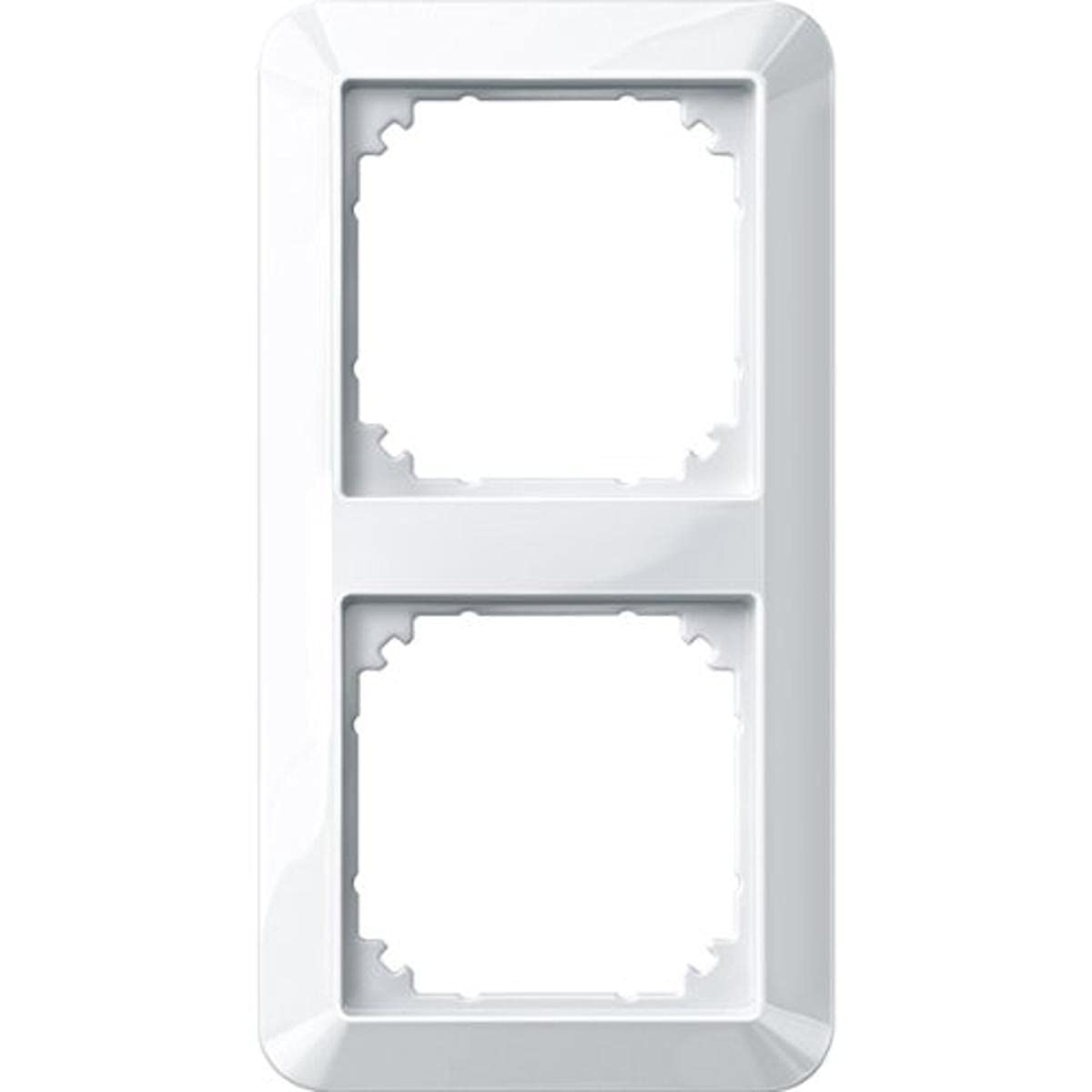 Merten 389219 1-M-frame, 2-gang, polar white glossy