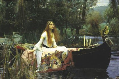 John William Waterhouse The lady Of Shalott HUGE LAMINATED/ENCAPSULATED ART POSTER Measures 36 x 24 inches (91.5 x 61 cm)