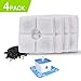 DEWEL 4 Packs Cat Fountain Filter Flower Pet Fountain Replacement Filters Activated Carbon Water Dispenser Filters
