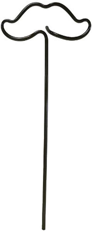 Mustache Shaped Novelty Silly Straw-10" Long