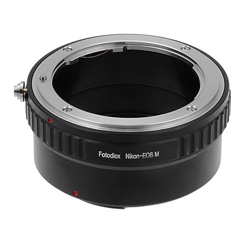 Fotodiox Lens Mount Adapter Compatible with Nikon F-Mount Lenses to Canon EOS M EF-M Mount Cameras