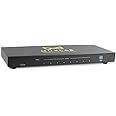 MuxLab 1x8 HDMI Splitter | 1 in 8 Out| 4K@60HZ | 4:4:4 | HDR | HDMI 2.0 | HDCP 2.2 | TrueHD | Dolby Atmos | DTS:X | Use with 4K HDR Monitor for boardroom, Auditorium, Gaming, Digital Signage