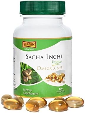 Full Veggie Sacha Inchi Gel Caps 100 x 500mg, Omega 3,6,9