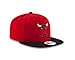 New Era NBA Chicago Bulls Hardwood Classics 2Tone Basic 9FIFTY Snapback Cap, One Size, Scarlet/Black