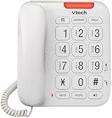 VTech CL1100 Corded Landline Phone with Big Button Visual Ring Indicator view 2