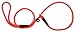 Mendota Pet Slip Leash - Dog Lead and Collar Combo - Made in The USA - Red, 1/2 in x 6 ft - for Large Breeds