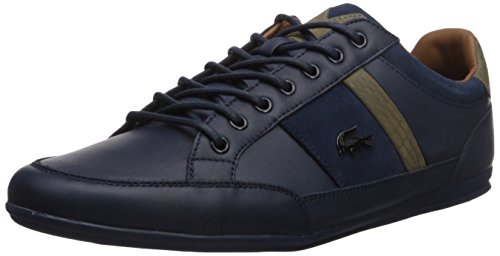 Lacoste Men's Chaymon 417 1 Sneaker, Navy, 10.5 M US