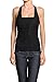 TheMogan Women's Adjustable Strap Racerback Vest Waistcoat-Black S