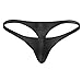 ACSUSS Mens Sexy Lingerie Micro Pouch G-String Thongs Bikini Briefs Underwear Black X-Large(Waist 26.0-42.5