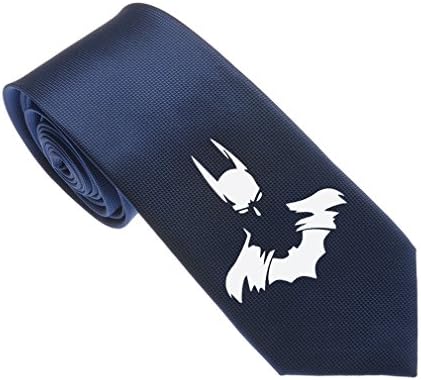 Uyoung Cool Batman Face Multi-colored Men's Woven 2.5" Skinny Tie