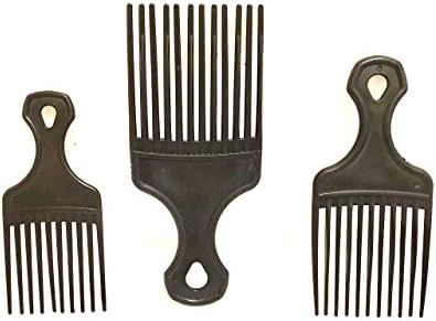 3pc AFRO PIK small med large size AFRO comb pik , You Get 3 for everyday Lifestyle