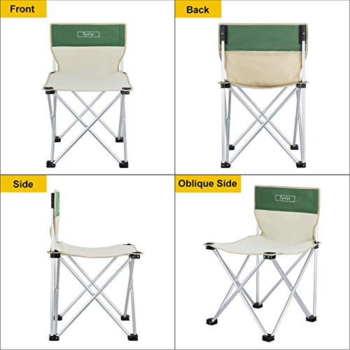 Synlyn Campingstuhl Klappbar Camping Faltstuhl Klappstuhl mit Tragetasche ultraleichter Angelstuhl Anglerstuhl Outdoor… – Bild 6