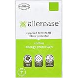 AllerEase Cotton Allergy Protection Pillow Protector, Set of 2