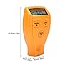Mini Paint Thickness Tester Professional Digital Coating Meter Gauge LCD Display Paint Measure Tester Tool Instruments GM200/GM200A(Yellow)