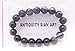 Black Tiger eye Agate 10mm Prayer Beads Stretch Bracelet bangle Buddhist Wrist Mala Prayer Fshion Jewelry By Antiquity Sian Art