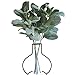 APHER 5 PCS Artificial Flocked Lamb's Ear Leaf Fake Greenery for Wedding Home DIY Decor