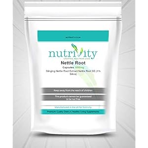 Nettle Root 1000mg Capsules for Urinary UTS Health Natural Supplement by Nutrivity (30)