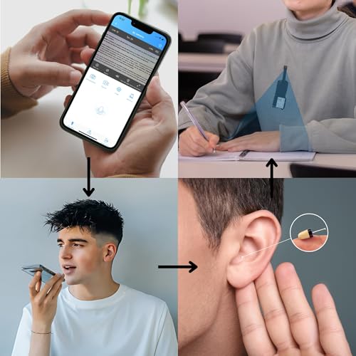 PingaOculto Mini Hidden WiFi Camera for Smartphone with Button Camouflaged Lens, Remote Control – Compatible with Invisible Spy Headset (Camera Wifi Pro Built-in Battery)