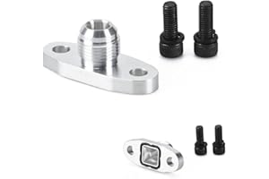 ANDO RACING AN10 Oil Drain Flange,Funnel Type Oil Return with O Ring for T3 T4 GT28 GT30 GT35 T25 Turbo Charger CNC Process Leak Proof