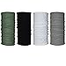 MEKBOK Qing Outdoor Premium Double Dry Headwear Sweat Wicking Headbands Neck Gaiter Bandana Balaclava Helmet Liner Head Wrap Scarf Sweatband Great Gifts for Men Women Set of 4