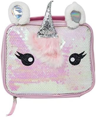 Unicorn Pearl Iridescent Sequin Rectangle Lunch Bag