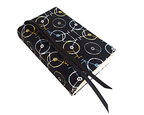 4 Inch Mass Market Paperback Book Cover Small 4x6, BICYCLES Stretch Fabric Book Covers for Paperbacks or Hardcover Books, Small Book Covers Stretchable