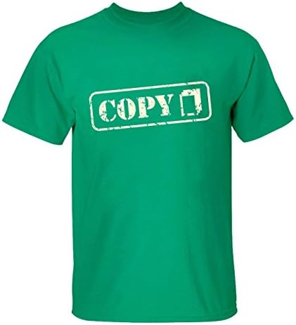 Yigenvren Men Copy Your Life More Colors Funny Tees for Men M green