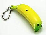Novelty Banana Shaped Refillable Flame Cigarette Cigar Butane Gas Lighter(+Gift Sticker 2 PCS)